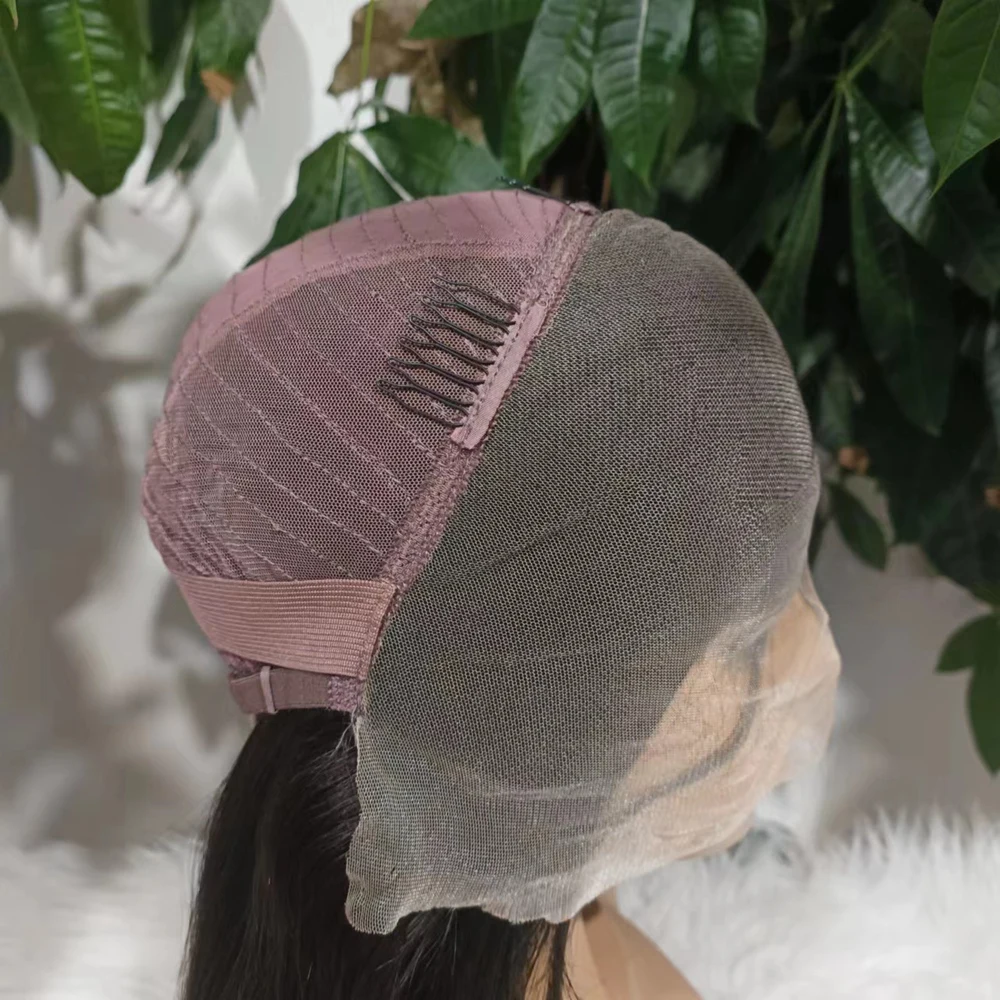 باروكة من شعر طبيعي 13x4 بوصة باروكة أمامية من الدانتيل خط شعر طبيعي جزء مجاني حريري مستقيم 180% كثافة مقاومة للحرارة للنساء 1B