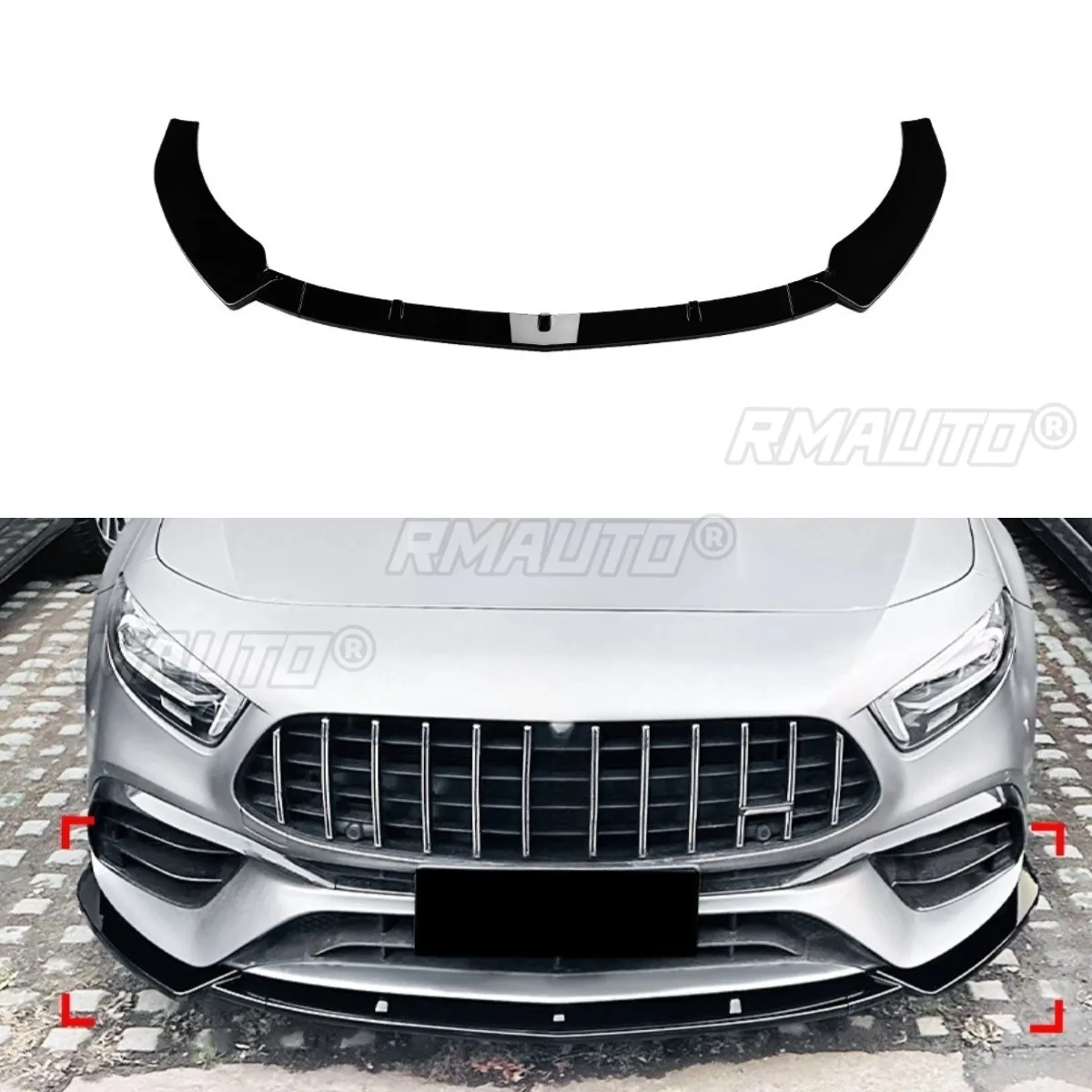 

Для Benz A-Class W177 Pre A45 A45S AMG Автомобильный передний бампер для Benz A-Class W177 Pre A45 A45S AMG 2019-2023 Комплект кузова диффузора