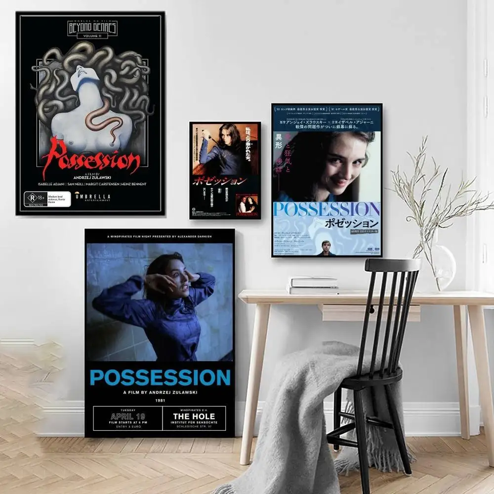 Póster de película P-Possession 1981, póster sin marco, papel Kraft para Club, Bar, póster Vintage, pintura artística de pared, pegatinas de estudio para dormitorio