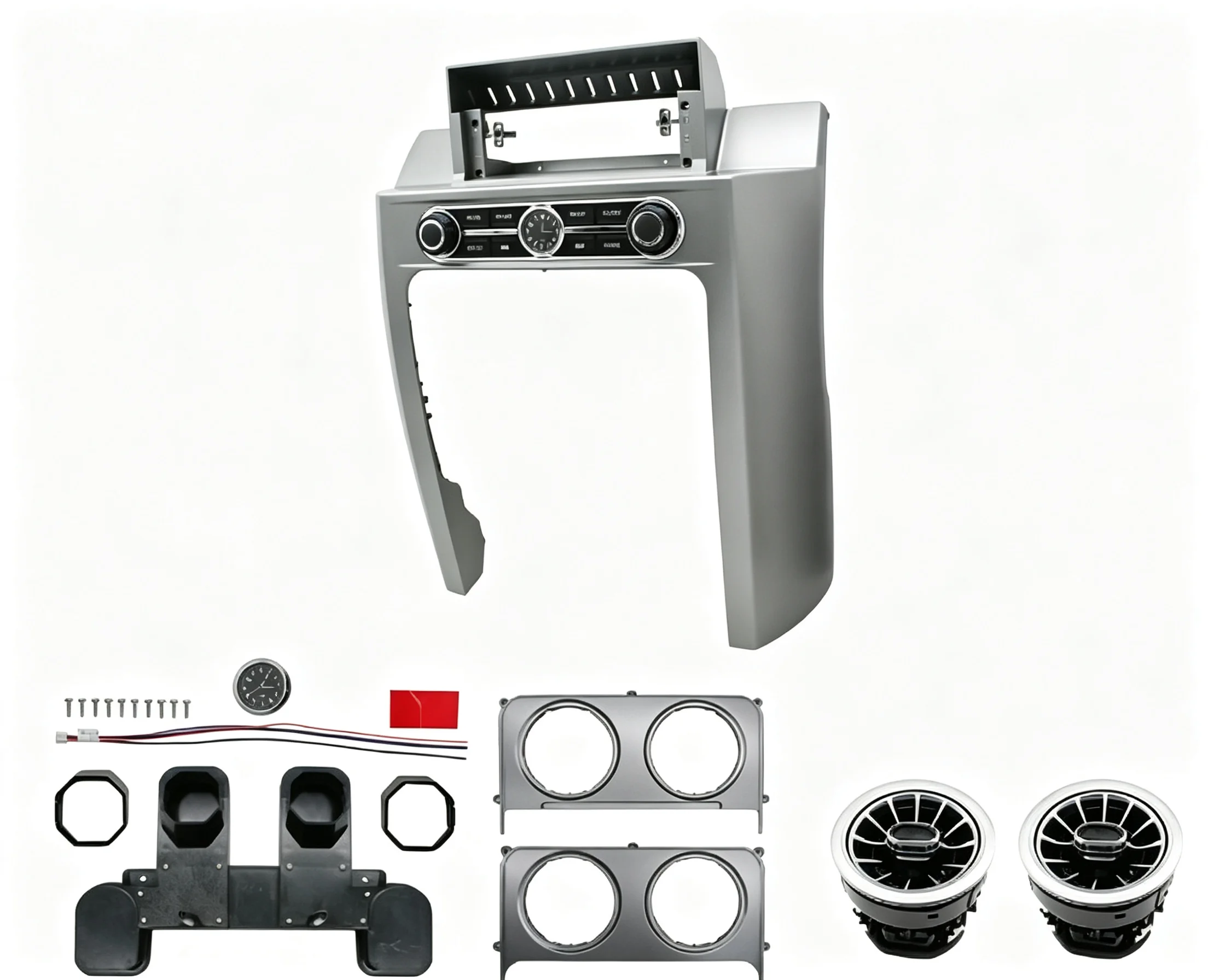 12.3 Inch Car Radio Fascia Frame For Land Rover Discovery 3 2004-2009 Android Stereo Dashboard Panel Wiring CANBUS Kit
