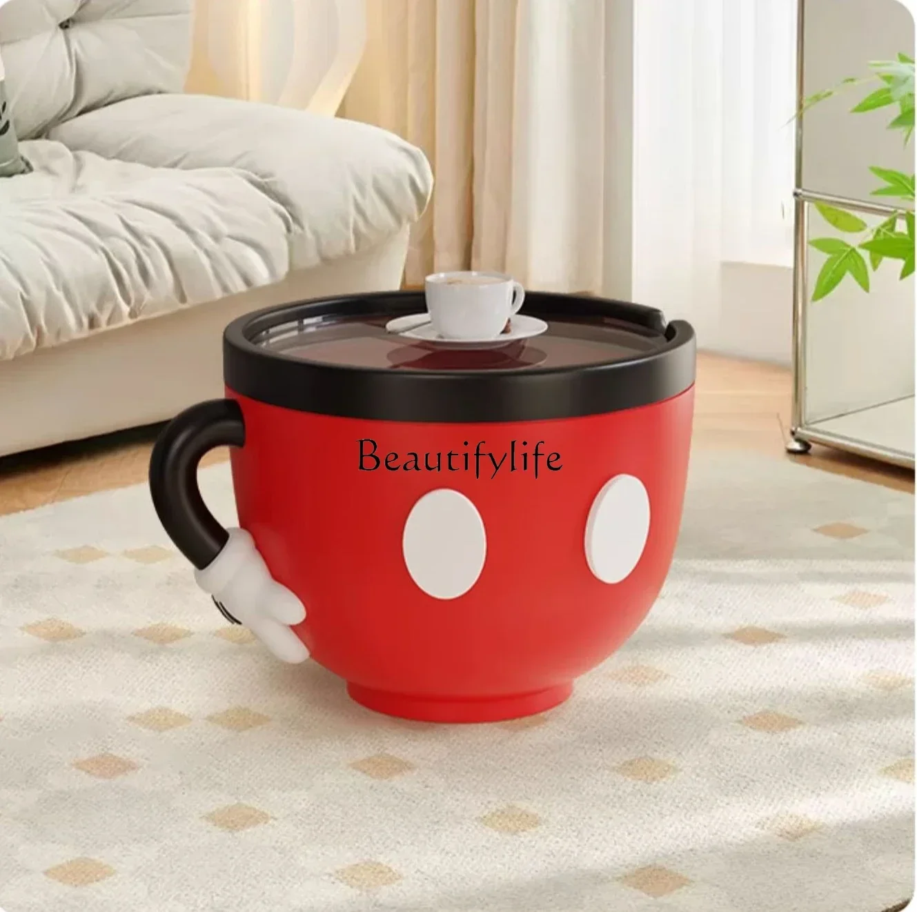 

Creative small apartment coffee cup coffee table living room new home removable small tea tableL