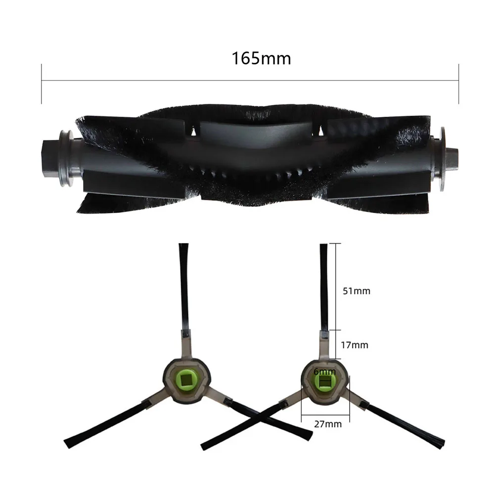 1 فرشاة دوارة 4 مجموعة فرش جانبية لـ Lefant U180 M1 LS1 N3 لـ OKP K8 جهاز آلي لتنظيف الأتربة ملحقات أجهزة التنظيف #2