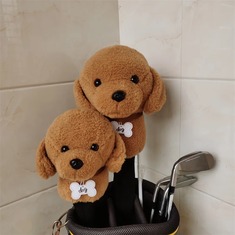 

Teddy Dog Golf Driver Headcover Plush FW Fairway Wood Head Cover Drop Shipping