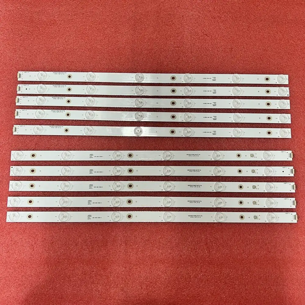 

10pcs/set LED backlight strip 12LED For JTC DVX5 DVB-PMU14909HCATS JL.D49062235-140AR JL.D49062235-140AL-F