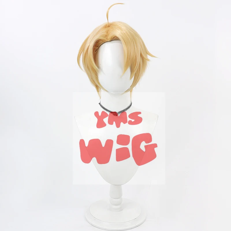 Anime APH Axis Powers Hetalia Alfred F Jones Cosplay Wig Short Blonde Heat Resistant Synthetic Hair Halloween Party Role Play