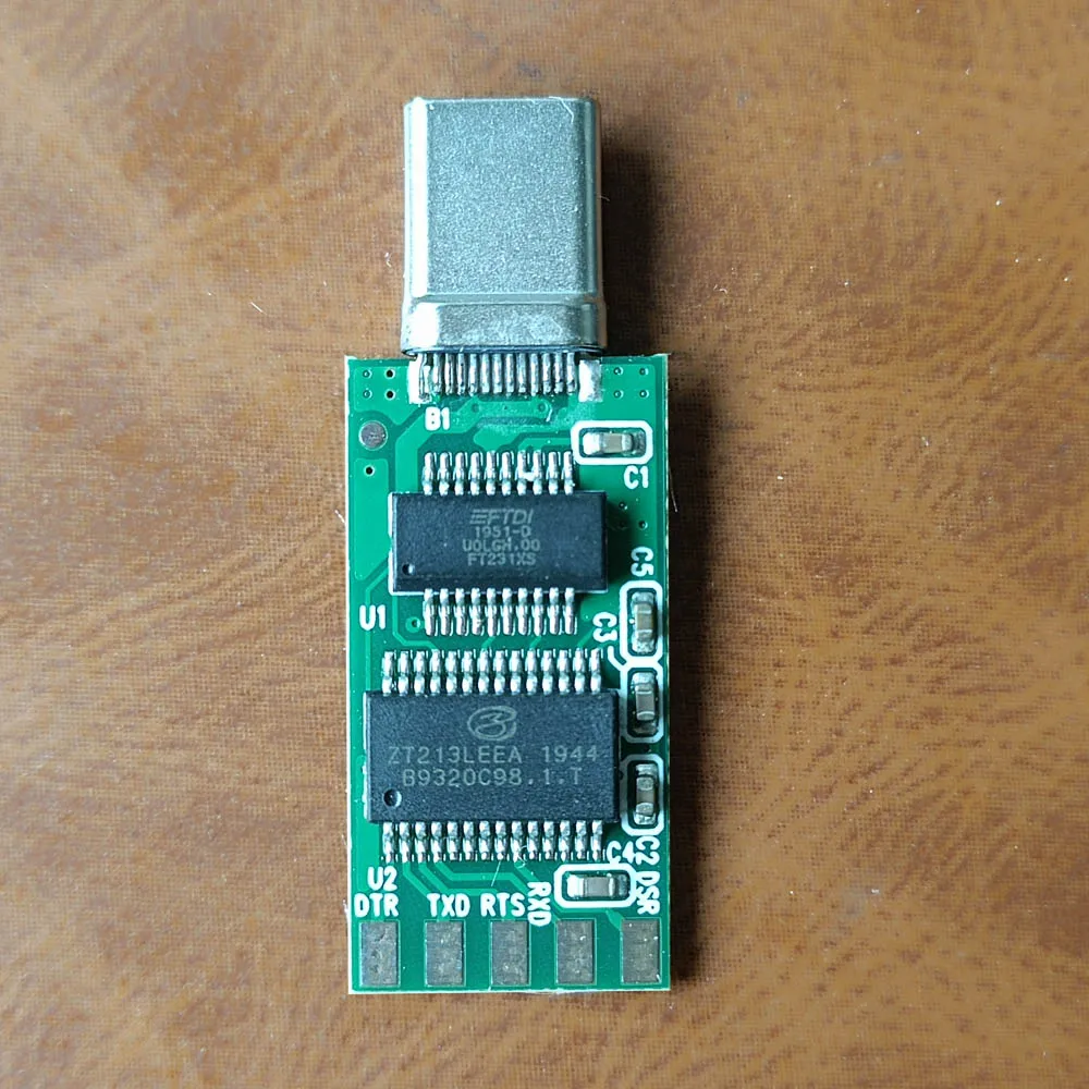 Adapter USB Type C na RS232 z chipem FTDI do laptopa, tabletu, komputera mobilnego, PC do MCU, PLC, sterownika serwo, BMS, programowania Comtest i konfiguracji.