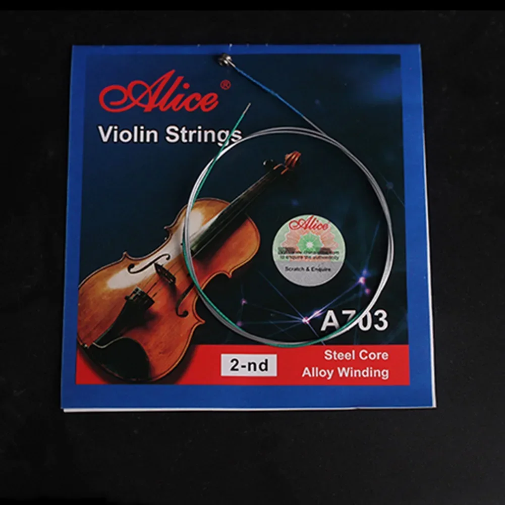 Soft and Vibrant Tone For Full Size Violin Replacement Single String Steel Alloy for Beginner and Music Lovers