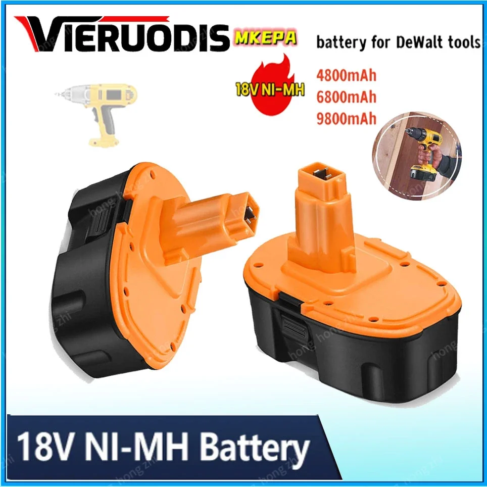 18V 4800mAh  Ni-MH Battery For Dewalt DC9096 DE9039 DE9096 DE9098 DE9503 DC212 DC330 Cordless Drill Replacement Battery