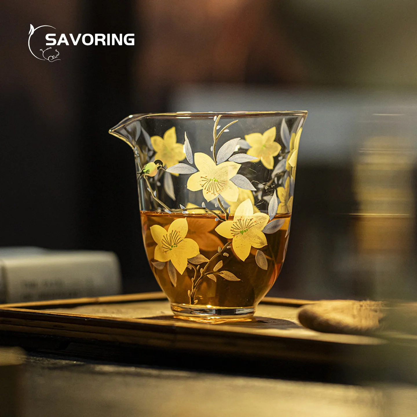 

Lily Fair Cup Thickened Heat-Resistant Glass Divider Japanese Even Cup Tea Ceremony Accessories Puer Tool Teacup Maker Services