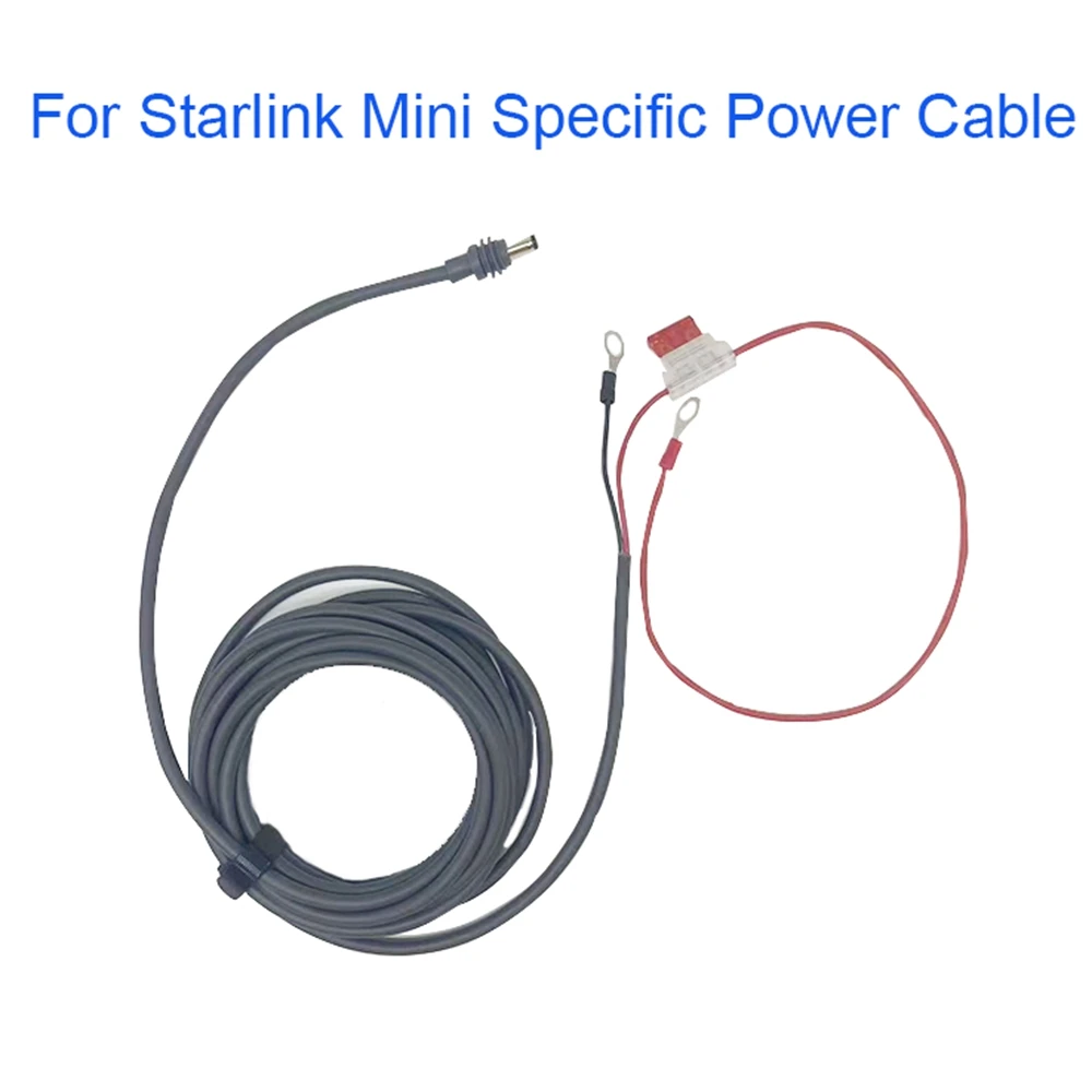 لكابل الطاقة المحدد الصغير Starlink 18AWG سلك تمديد الأسلاك مع حامل فيوز السيارات ATC/ATO تيار مستمر التوصيل للتخييم RVs