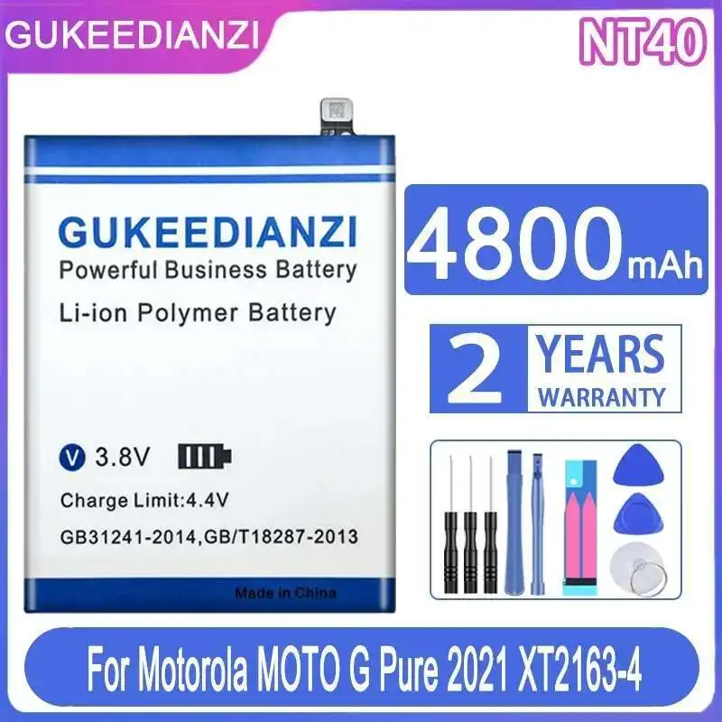 

Fast Charging 4800Mah Mobile Phone Battery Reliable Replacement For Motorola Moto G Pure 2021 XT2163-4 NT40