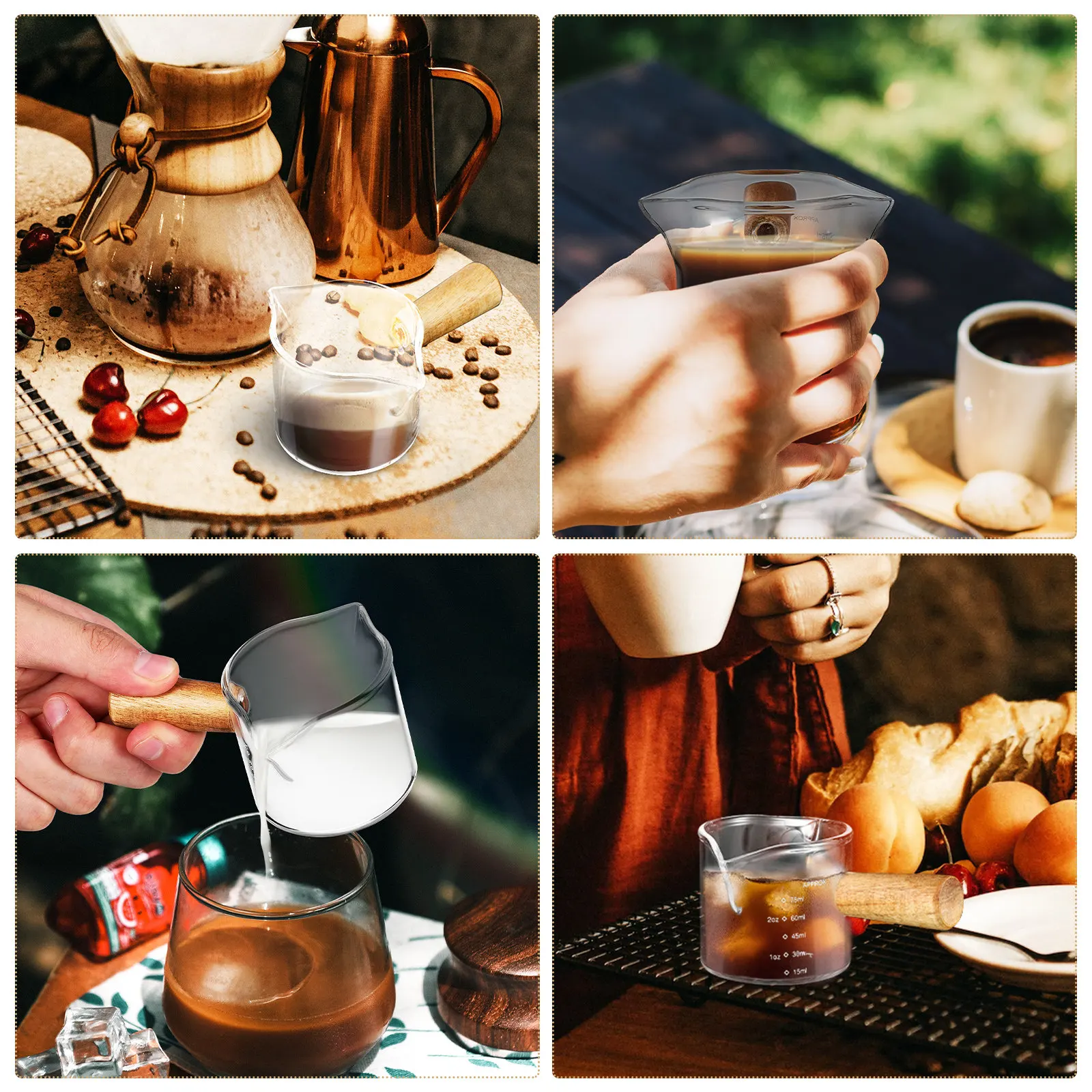 2 Peças Jarra de Vidro Premium - Espresso Shot Glass avaliação e preço