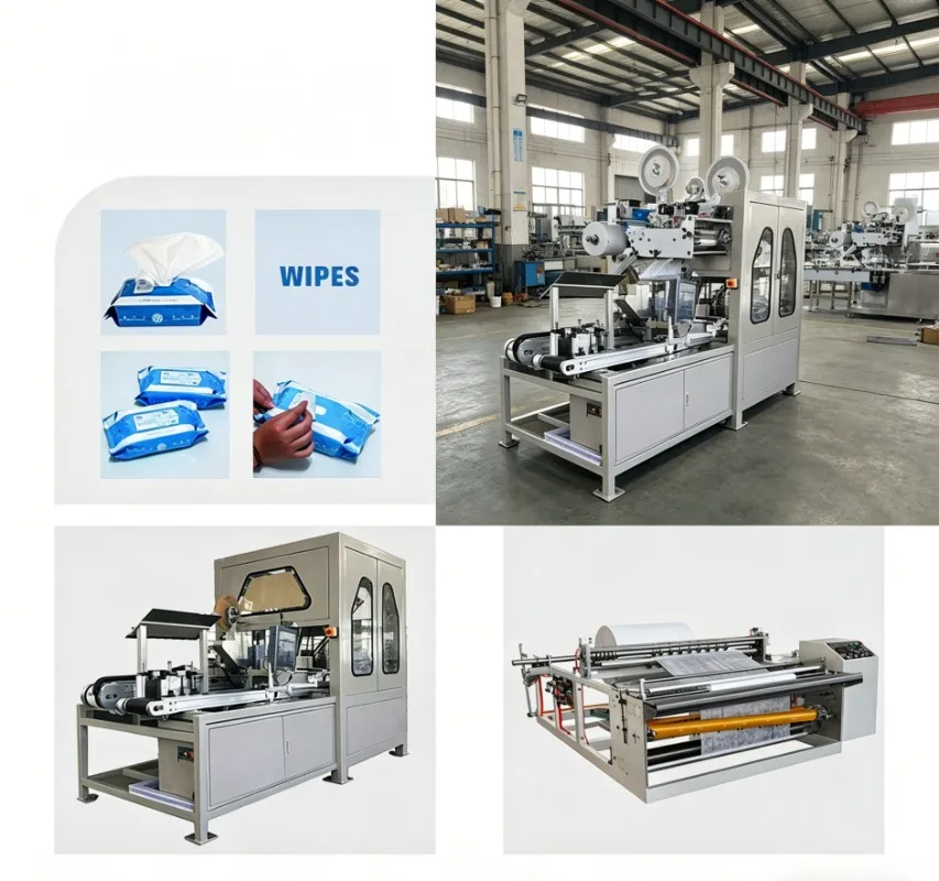 Full Automatic Wet Wipe Canister Filling Sealing Machine, 80pcs Pack, Direct Factory
