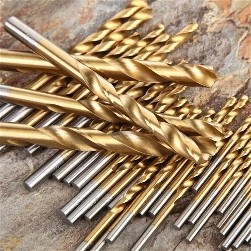 Imagem -03 - Hss Titanium Coated Twist Broca Grupo Brocas de Metal de Aço de Alta Velocidade para Madeira de Ferro Fundido Ferramentas Elétricas de Alta Qualidade 50 Pcs 100 Pcs