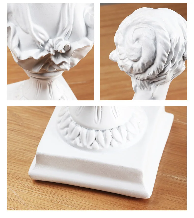 1pc Goddess Bust Statue Classical De Milo Tabletop Decor Gift Greek Roman Mythology Art Replica Resin Venus Sculpture HomeOffice - view 4