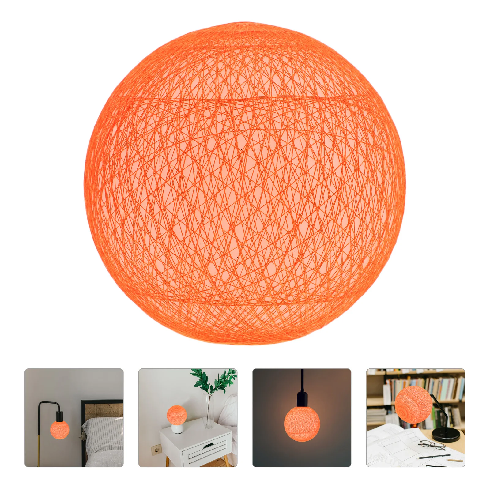 

Ball Lampshade Globe Light Cover Decorative Lampshades for Ceiling Plastic Fixture Replacement Pendant