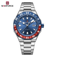 NAVIFORCE 9249 New Quartz Watches for Man Simple Fashion Calendar Luminous Clock Waterproof Steel Strap Sports Men Wristwatch