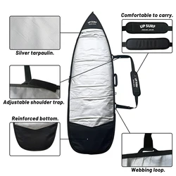 Surf Board Bag High Quality  Shortboard Protective Travel Bag Easy Carry  Cover Wakesurf Boardbag Board Bag Have Strap