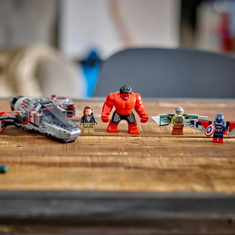 مكعبات بناء ليجو 76292 كابتن أمريكا ضد ريد هالك للأولاد والبنات بناء وتجميع مكعبات البناء هدايا ألعاب الأطفال #6