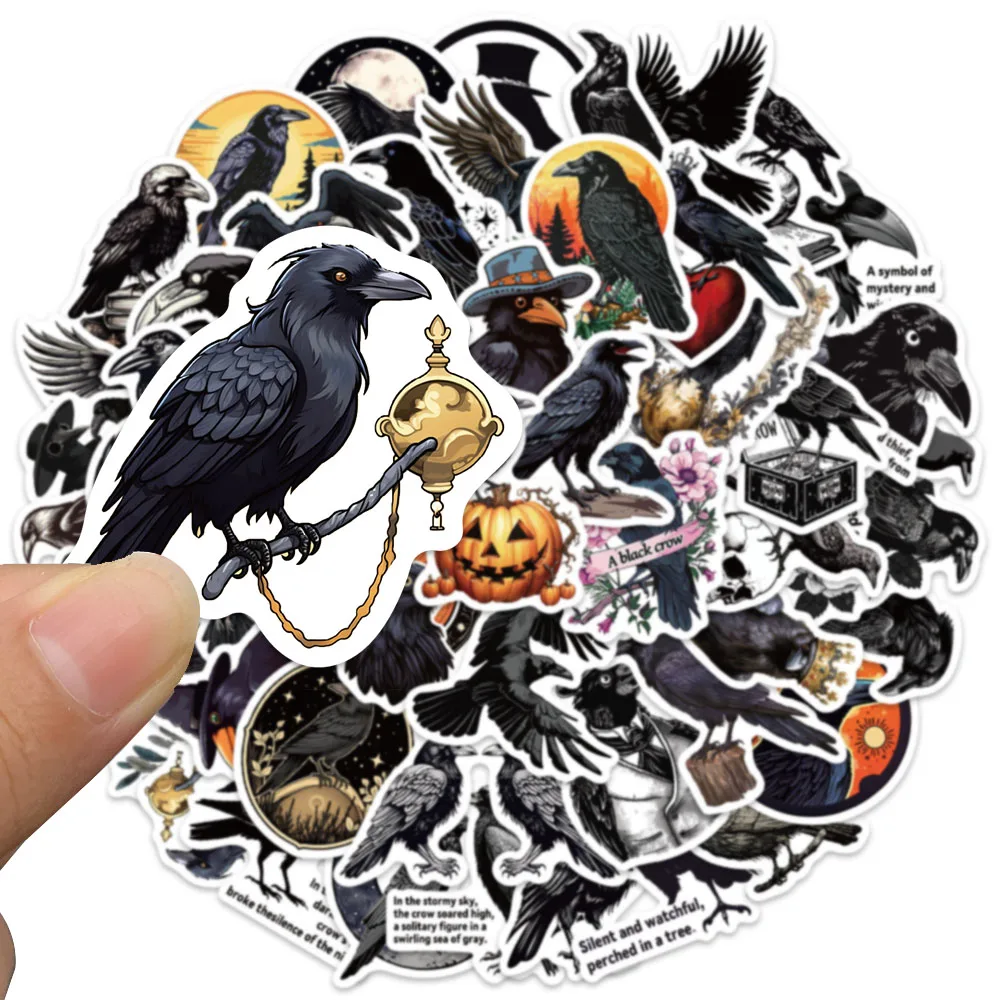 50 Stuks Horror Kraai Gothic Pest Dokter Stickers Decoratie Koffer Scrapbooking Telefoon Laptop Briefpapier Cool Kid Sticker