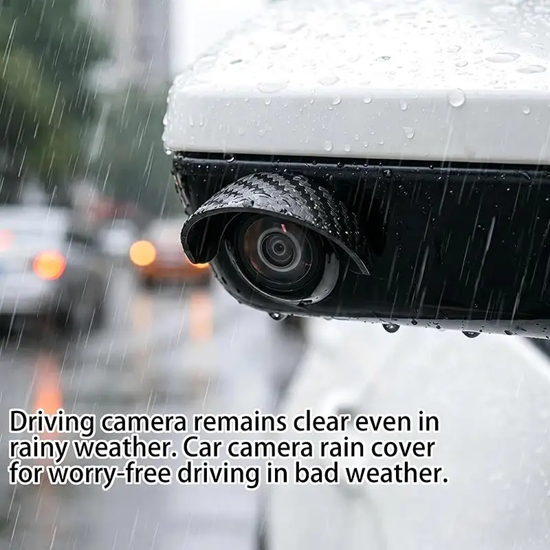 Car Rear View Camera Rain Visor Hood Waterproof Protective Cover Backup Camera Sun Shade Rain Shield Universal Accessories
