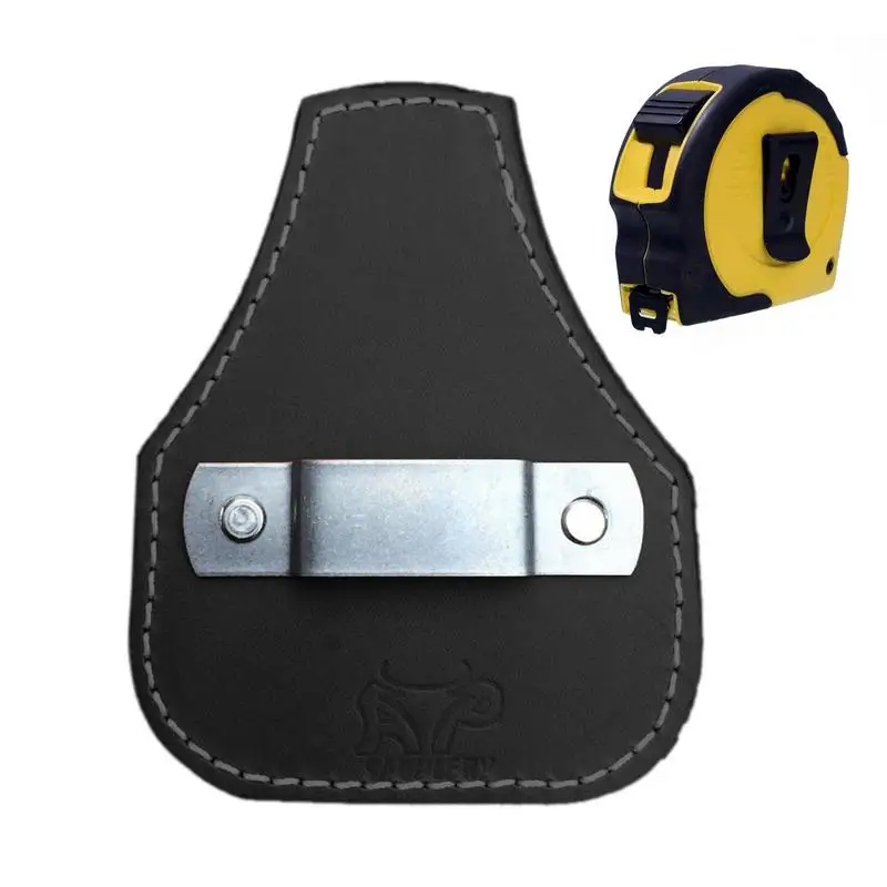 

1pcs Tape Measure Tool Bag Holder leather Waist Pocket Pouch Belt Holder for Standard Tape Measures Plumber Carpenter Tool