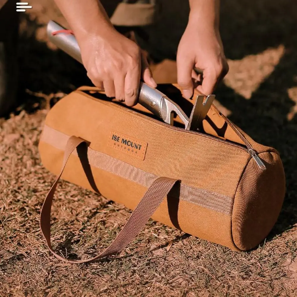 حقيبة تخزين أدوات التخييم ذات سعة كبيرة مع مقبض طويل، منظم أدوات التخييم، مقبض مريح خفيف الوزن #5