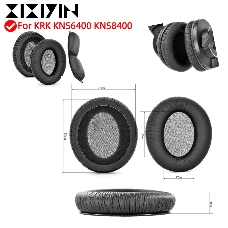 

XIXIYIN Replacement Earpads Cushion For KRK KNS6400 KNS8400 Headphones Memory Sponge Sleeves Cover Case Repair Parts