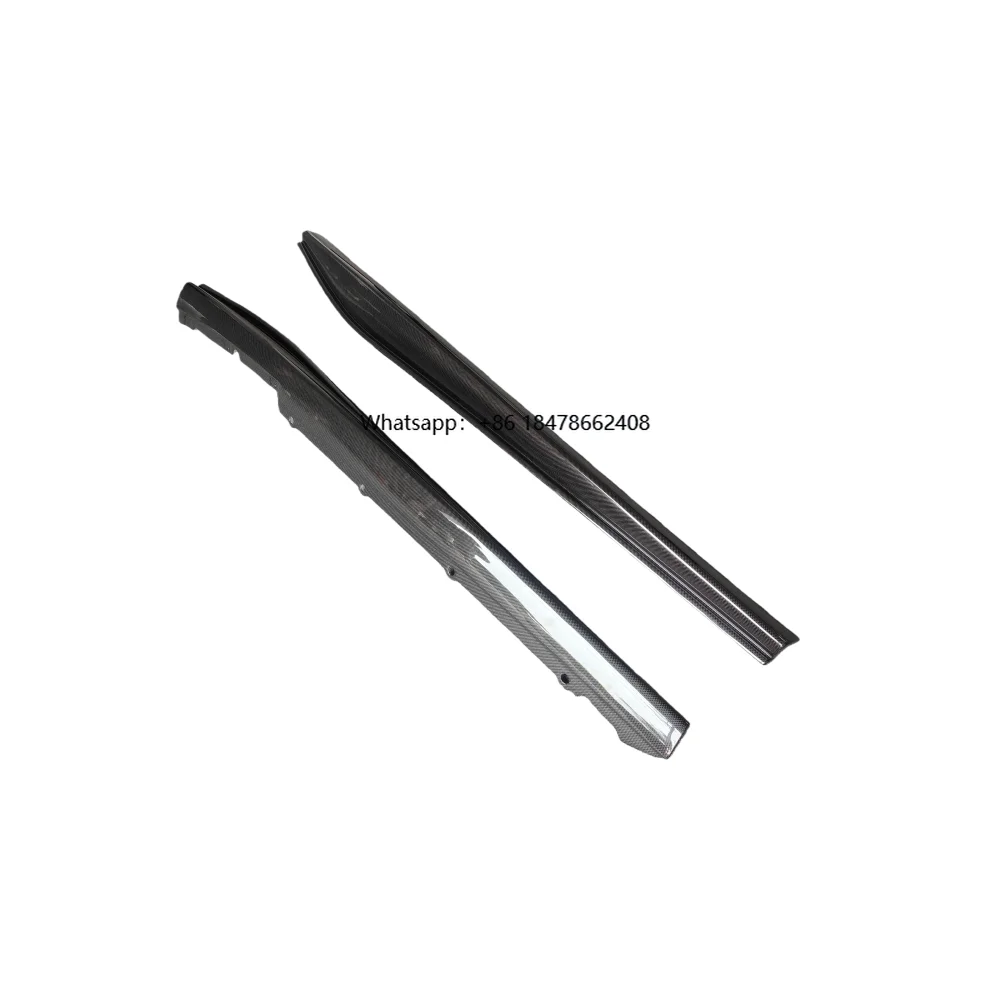 

For 296 Car Parts Exterior Parts Oem Style Dry Carbon Fiber Side Skirts Body Kit