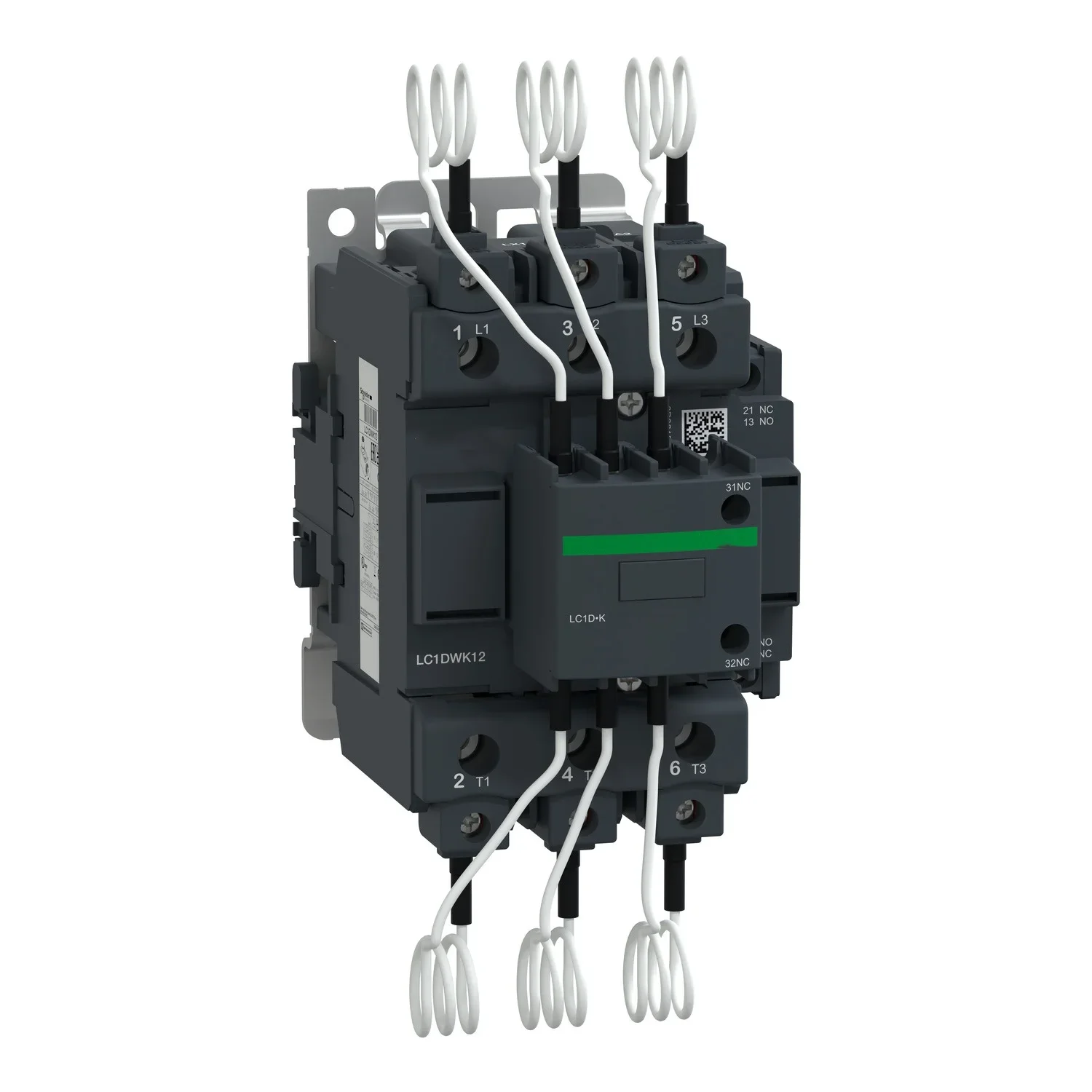 LC1DWK12M7 LC1DWK12M7C new model LC1DWKM7C LC1DWKM7 Capacitor contactor, TeSys D, 25 kVAR at 400 V/50 Hz, coil 220 V AC 50/60 Hz