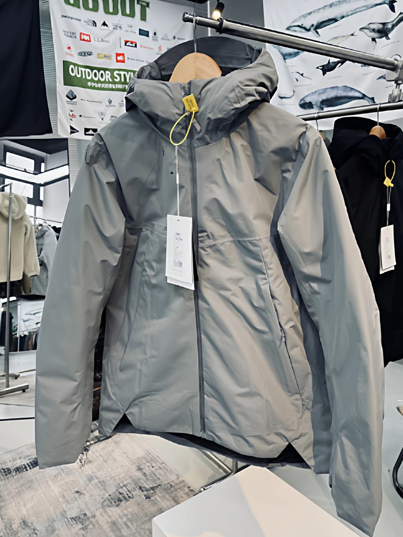 

Мужской уличный многофункциональный пуховый Jaet Hardell Level, полностью сорный клей, водонепроницаемый, ветрозащитный, с капюшоном Jaet Busin Sle