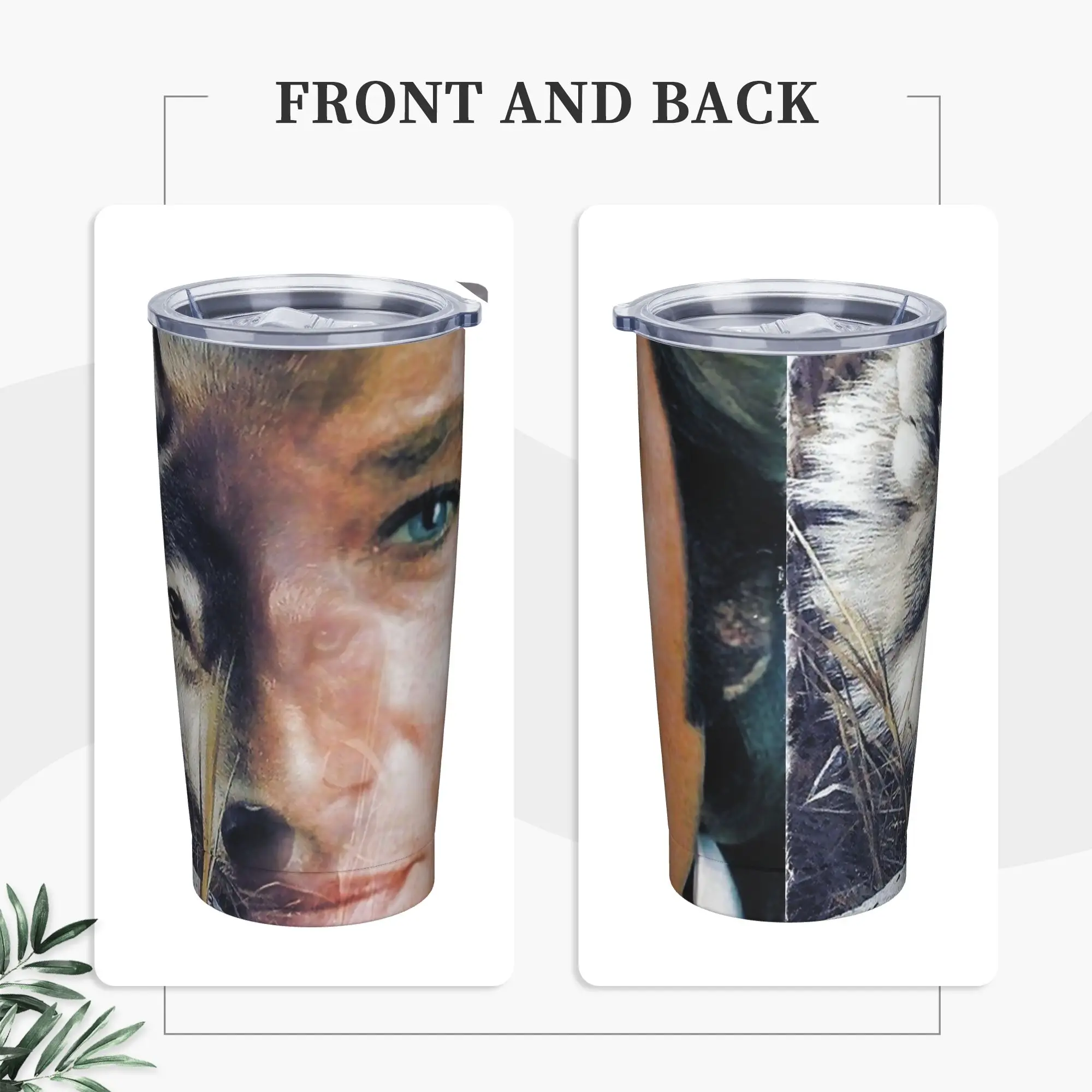 Johnny Hallyday Insulated Tumbler with Straws Lid Music French Singer Stainless Steel Coffee Mugs Double Wall  Bottle Cup, 20oz