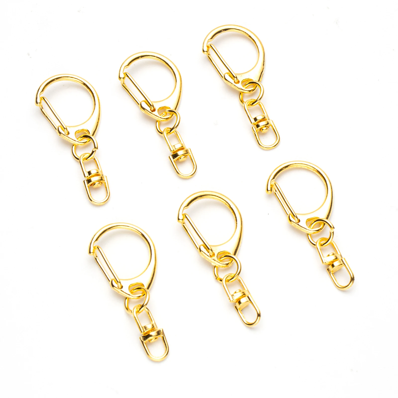 5pcs D Snap Hook Keychain Rings Bulk with Open Jump Ring & Connector for Keychain and Sewing Making Supplies DIY view 5