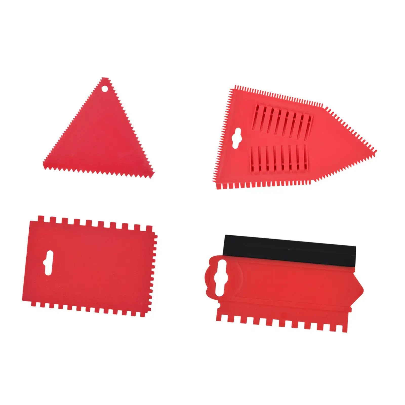 4x Adhesive Spreader Small Reusable Lightweight Versatile Trowel for Applying Glue Spackling Paste Putty Polyester Resin Fillers