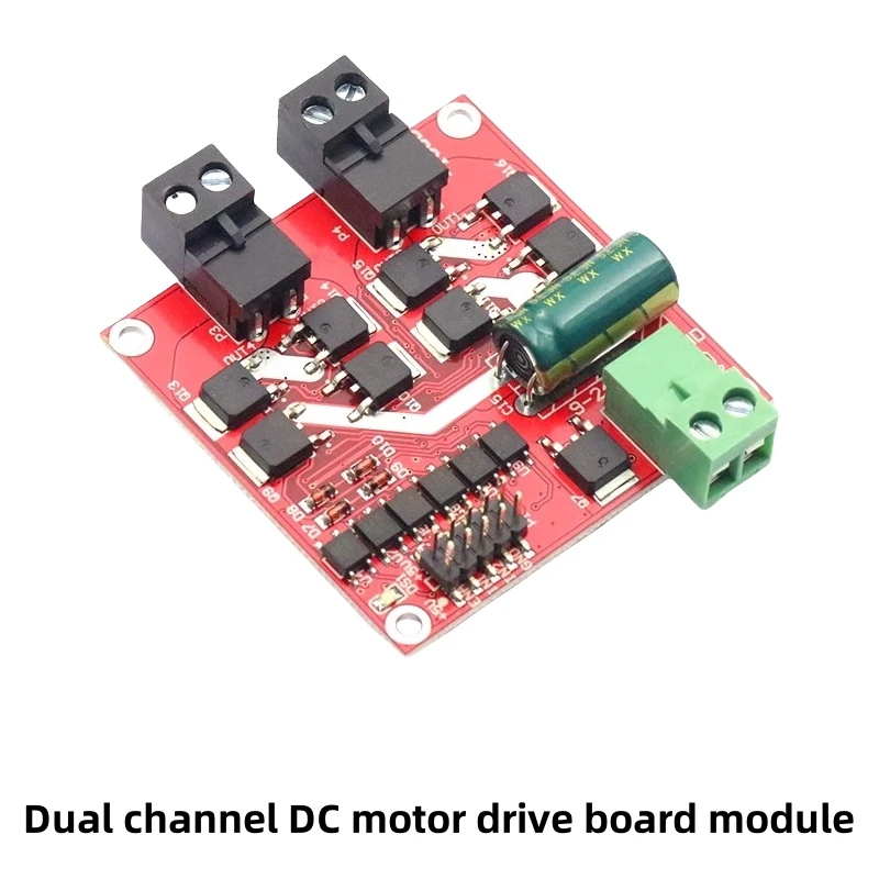 Dual channel DC motor drive board module industrial grade motor forward and reverse PWM speed regulation L298 logic 7A160W