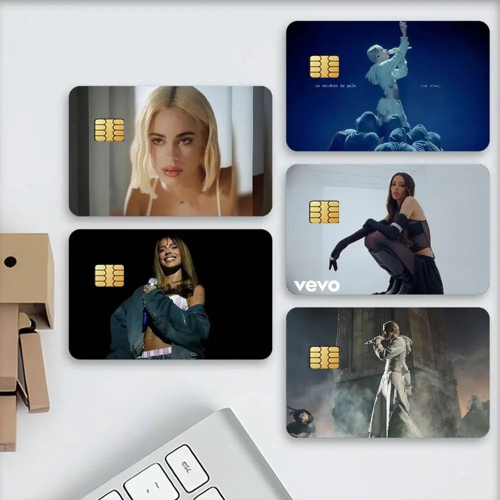 Martina Stoessel TINI Credit Decorative Card Stickers Suitable For Bank Cards Metro Transit Anti-scratch Gift 4PCS