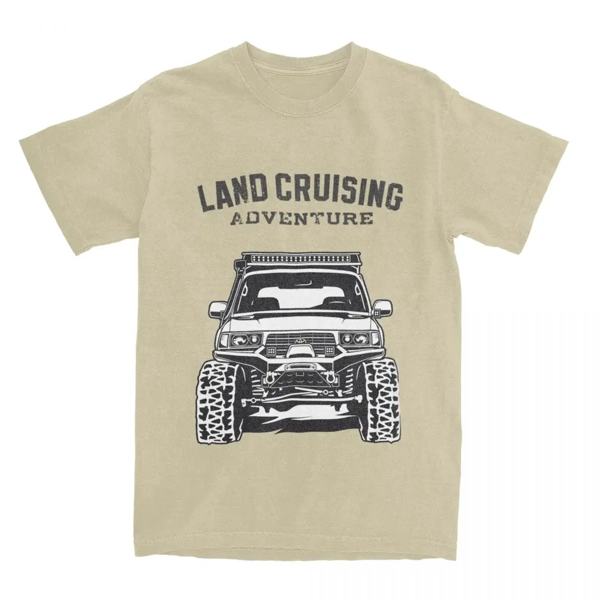 Men Pure Cotton FJ80 Off-road Car Tee Shirt Graphic Clothing Vintage Landcruising Adventure Land Cruiser 80 Off Road T-Shirts