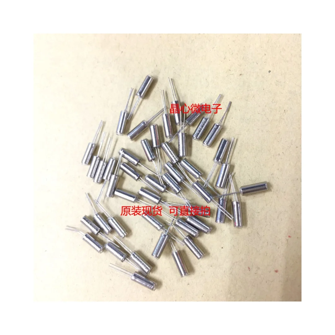 100PCS/206 cylindrical in-line passive crystal tuning fork 2 * 6mm 38K 38KHZ 38.000KHZ original