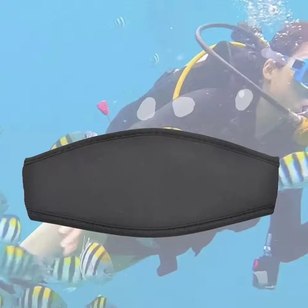 Máscara de buceo de neopreno, cubierta de correa, protección acolchada cómoda, gafas de natación de doble capa, envoltura para el cabello Universal