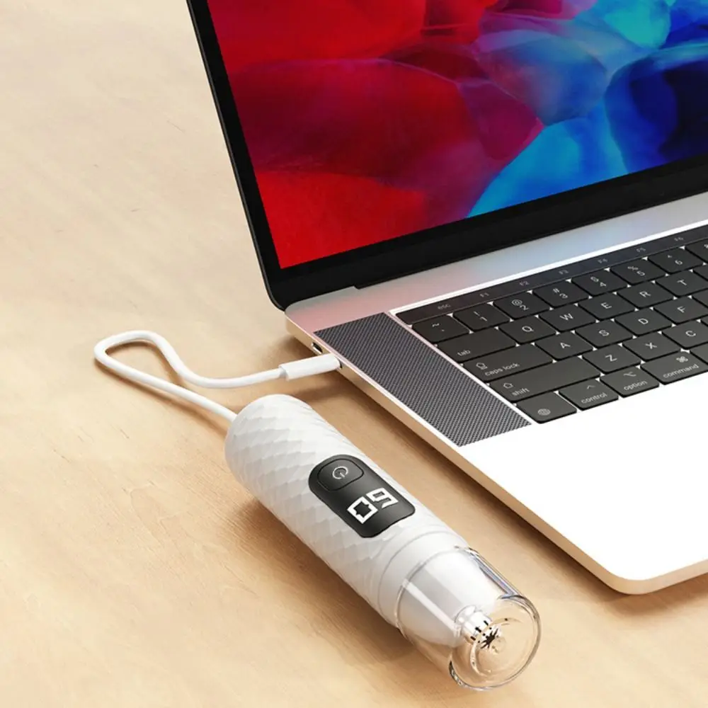 ماكينة تشذيب شعر الأنف الكهربائية 2 في 1 بشاشة رقمية مع ماكينة حلاقة كهربائية برأس قابلة للاستبدال وشحن سريع وقابلة لإعادة الشحن #3