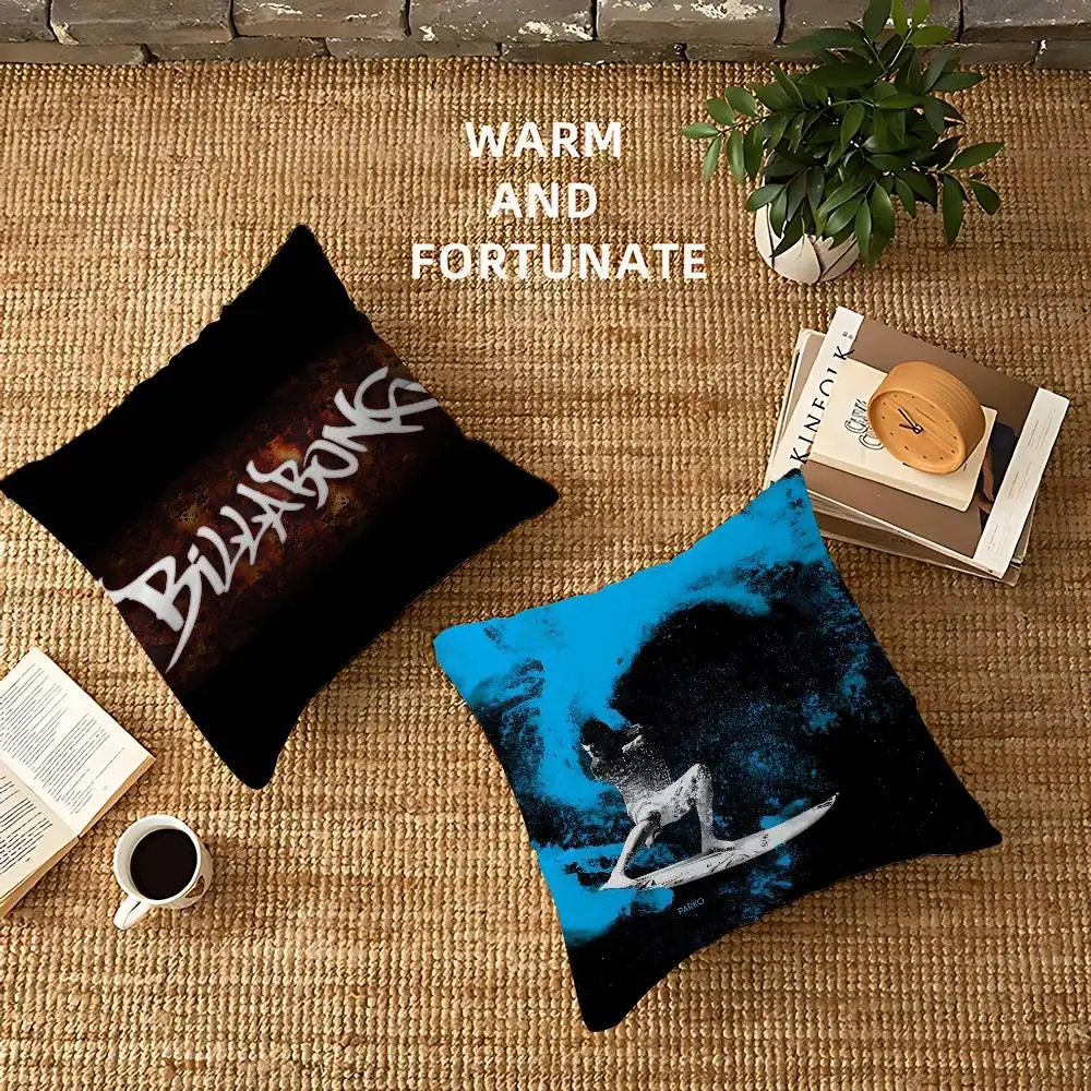 C-Casual-S-Surfing-B-Billabonges Personalized Pillow Cover Kids Bedroom Wild Party Decor Pillowcase kid Birthday shower Gift