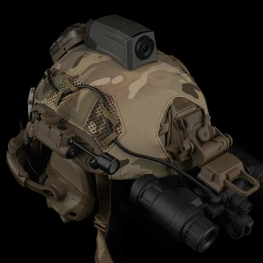 Luz táctica para casco, modo rojo/verde/azul/blanco/IR, multiusos, para caza al aire libre, Camping, luz de señal de supervivencia de emergencia