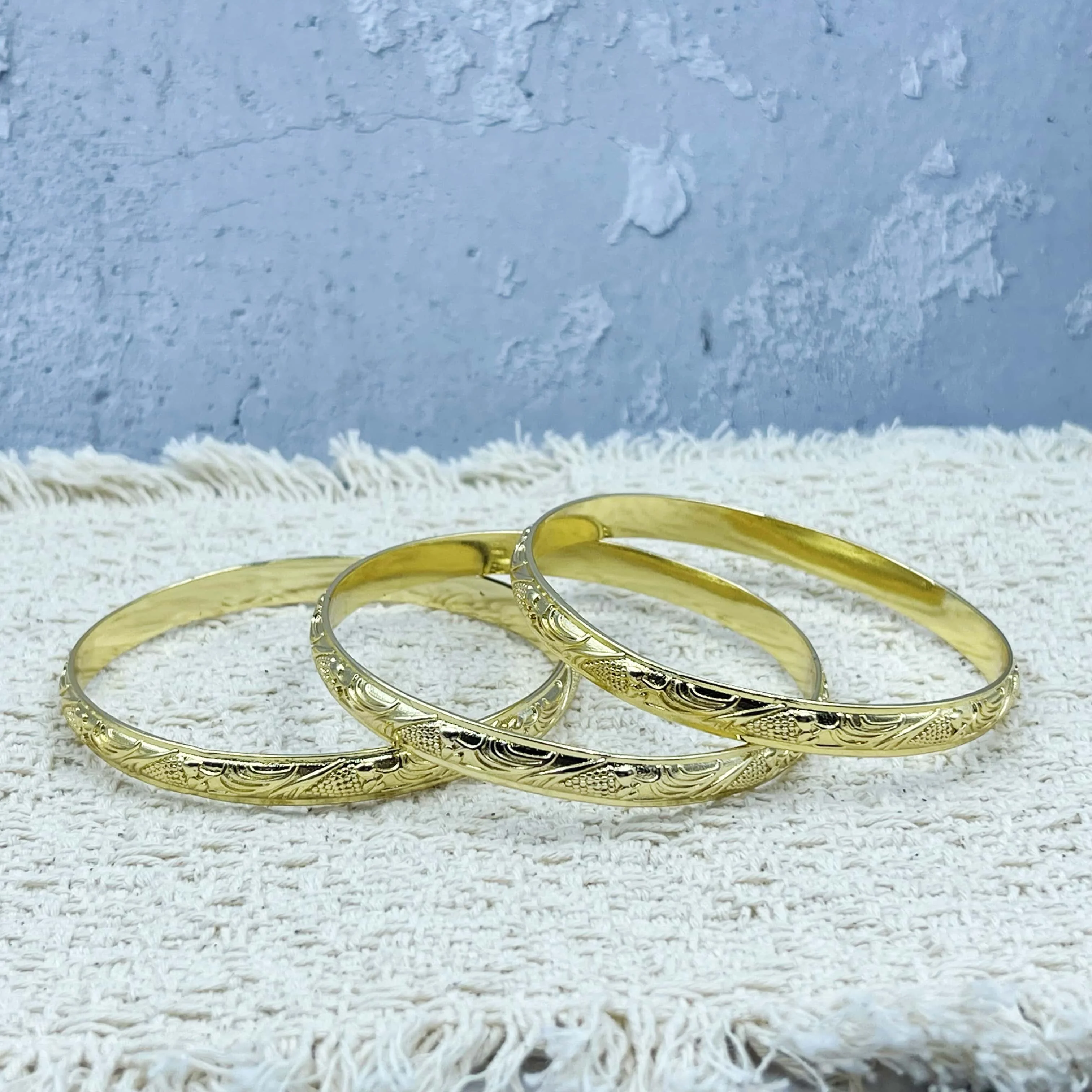Neues algerisches traditionelles Armband Goldfarben Armreif marokkanisches Damen-Hochzeitsschmuckzubehör – Detail 4