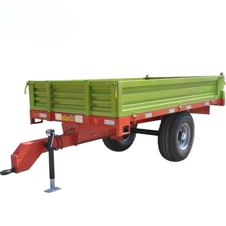 European Style Hydraulic Dump Trailer Tilting Wagon with Air Brakes