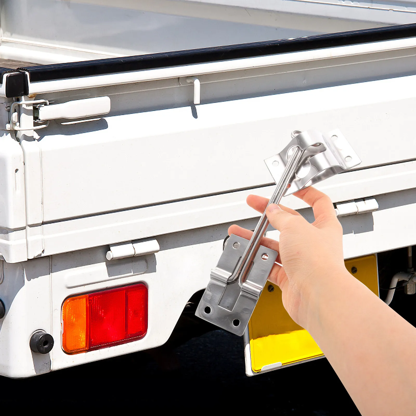 

Heavy-Duty Trailer Door Latch Hook for Cargo Trailer Extended Length Sturdy Metal Door Holder Latch Replacement