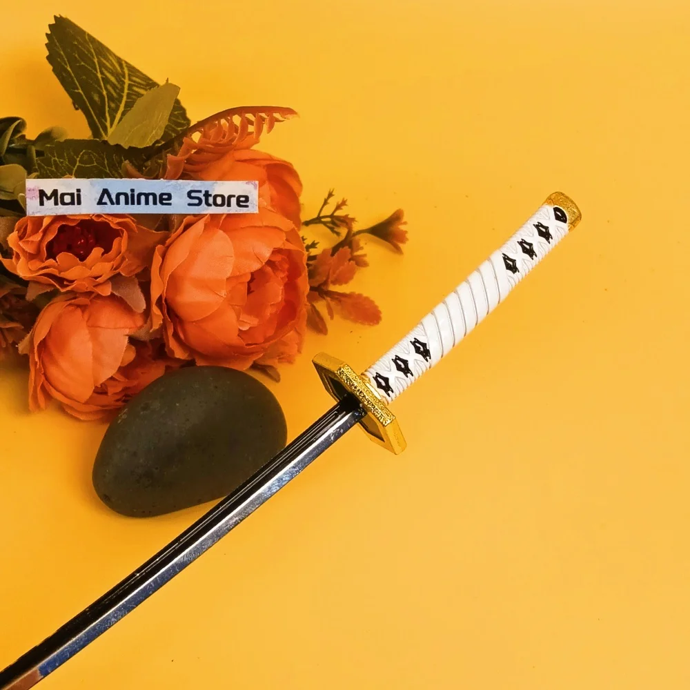 10 بوصة كاتانا الحجم الحقيقي اليابانية كاتانا ميتيل الأصلي الساموراي صابر أنيمي الصلب أنيمي صغير النينجا سكين السيف لعبة غير حادة هدية #5