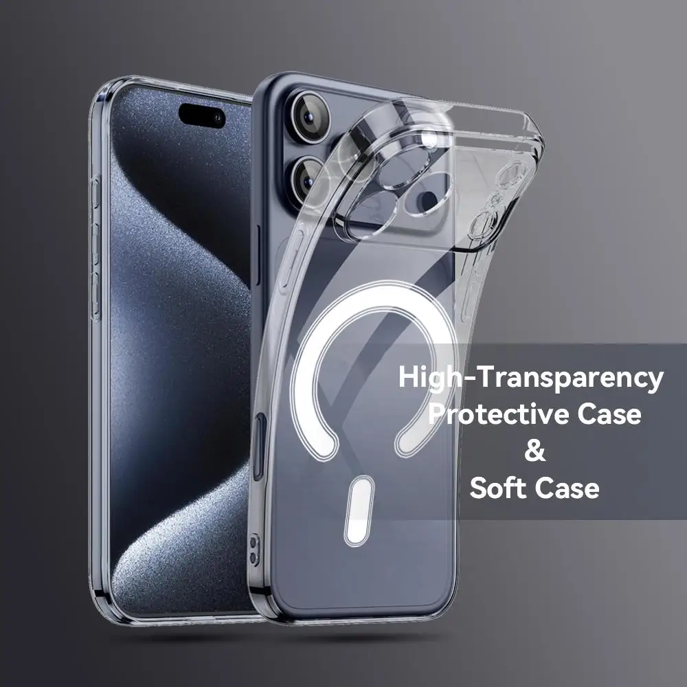 C-Coldplay Rapper Cool Phone Case For IPhone 17 16 15 14 13 12 Pro Max Plus Magnetic Crystal Clear Case Wireless Charge view 6