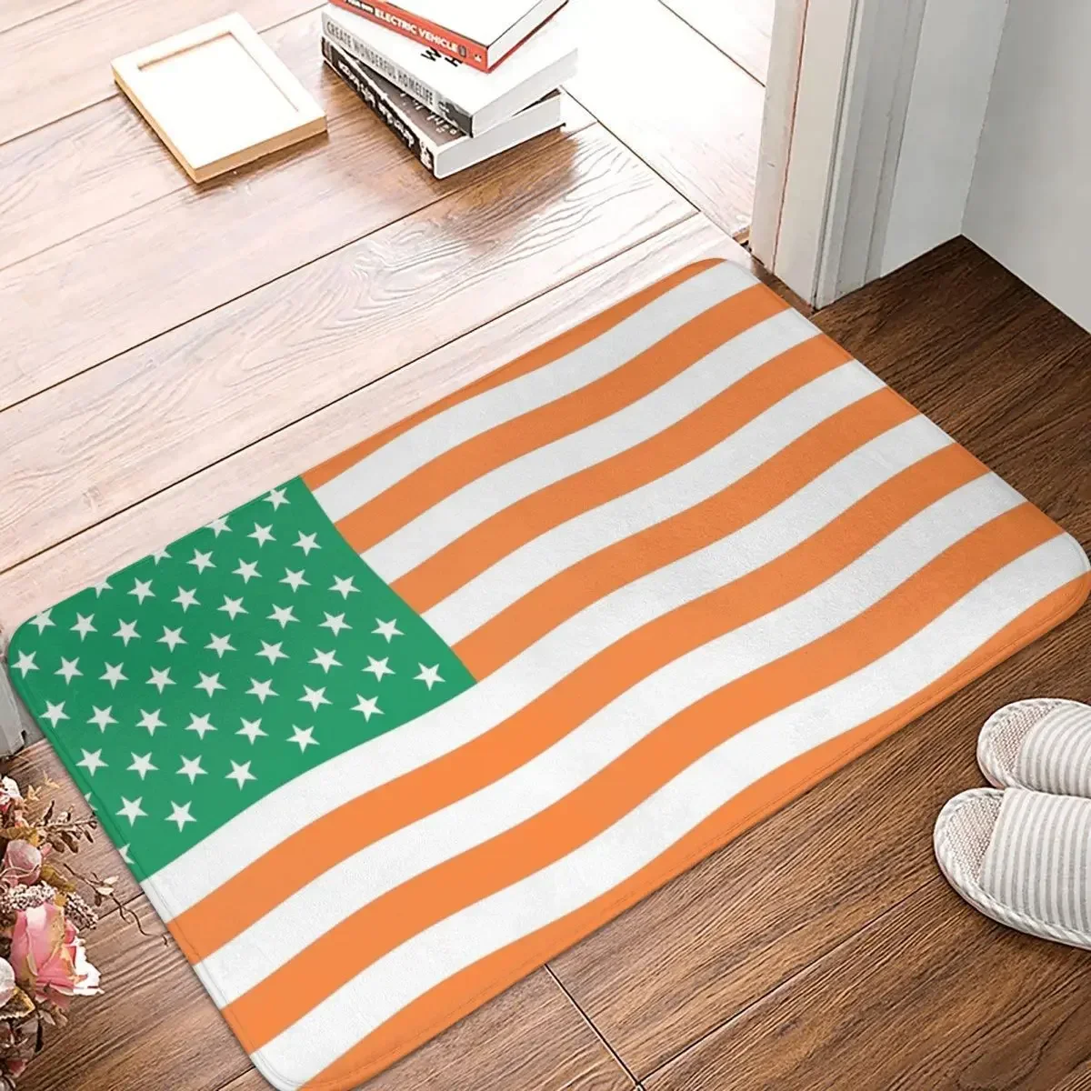 Flag Of Ireland Irish Doormat Rug Carpet Mat Footpad Polyester Anti-slip Antiwear Entrance Kitchen Bedroom Balcony Toilet