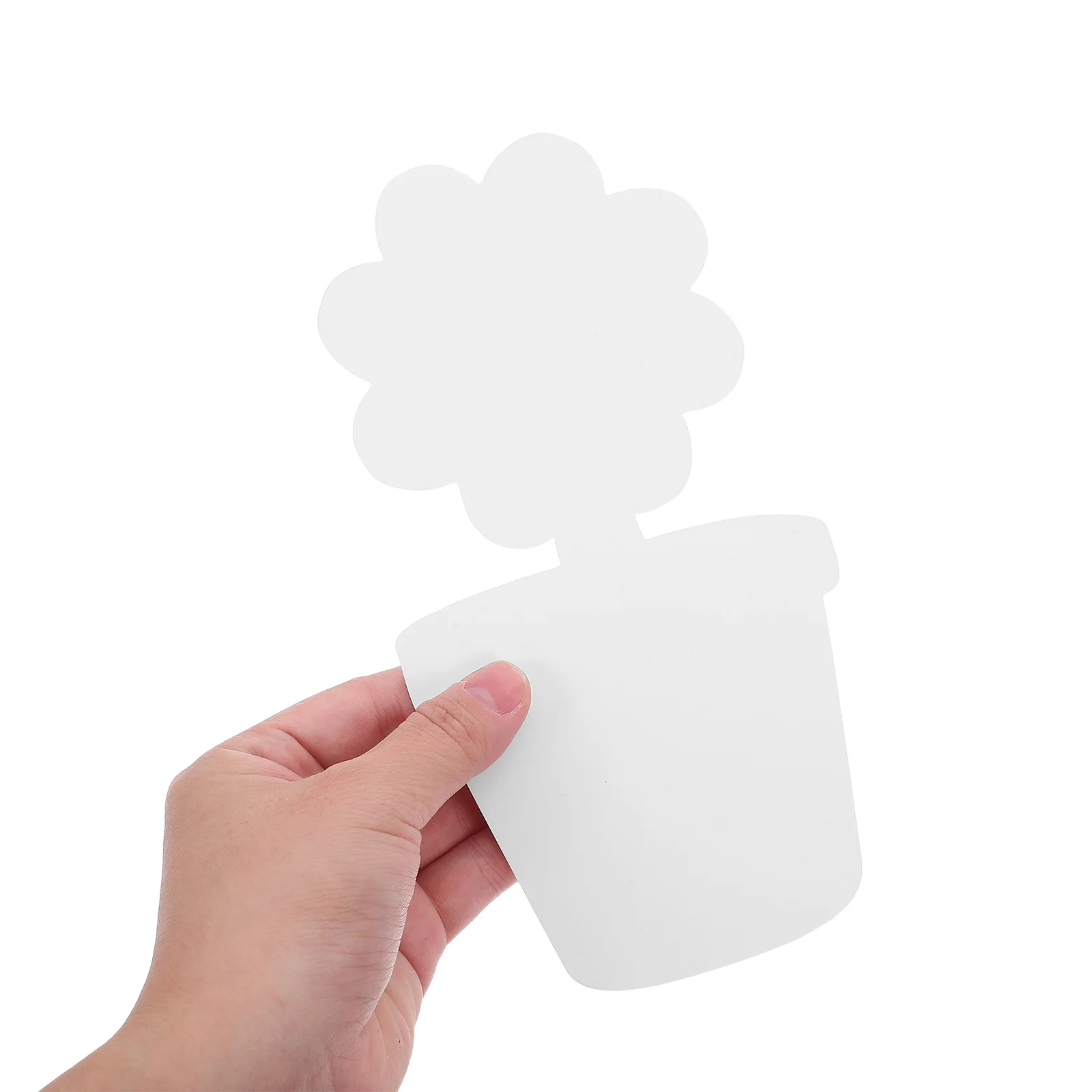 

20Pcs DIY Unpainted Cardboard Flower Pot Shapes Blank Bonsai Paper Cutouts Spring Art Supplies for Kids Craft Projects Coloring