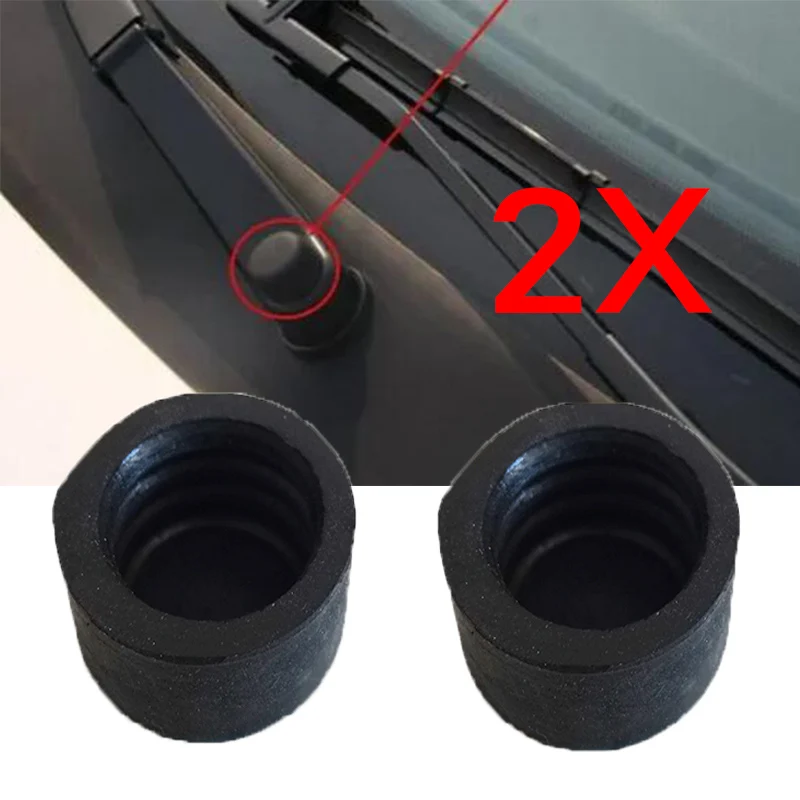 2X Car Wiper Arm Head Nut Cover Screw Cap For Renault Megane MK3 2008 - 2016 Scala 2008 - 2016